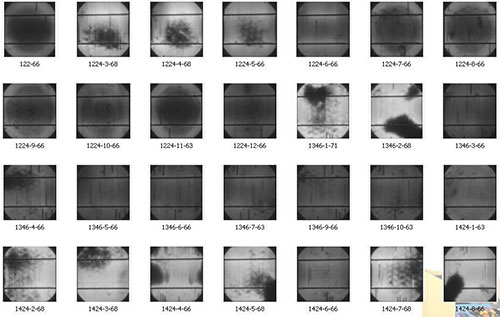 太阳能电池板视觉检测图像